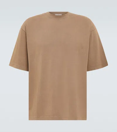 Acne Studios Cotton Jersey T-shirt In Brown