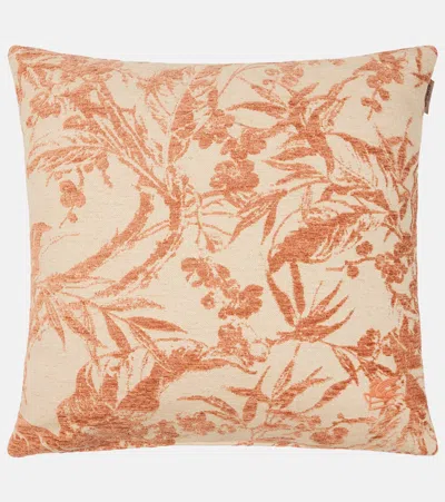 Etro Embroidered Cushion In Pink