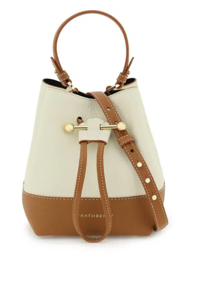 Strathberry Lana Osette Bucket Bag In Bianco