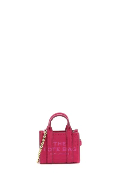 Marc Jacobs The Nano Tote Bag Charm In Rosa