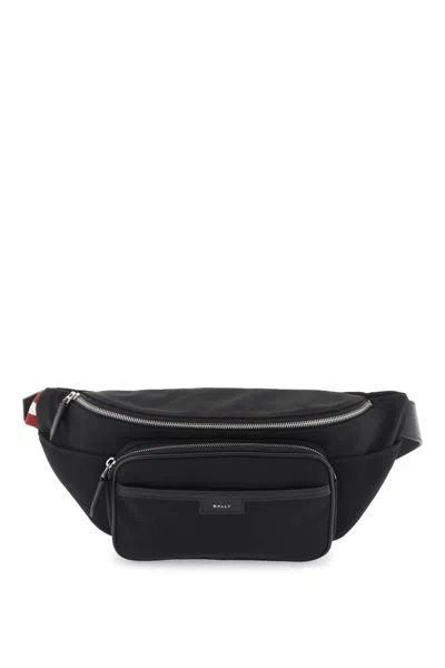 Bally Code Fanny Pack In Nero