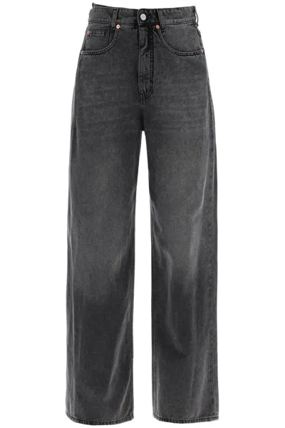 Mm6 Maison Margiela Hybrid Panel Jeans With Seven In Nero