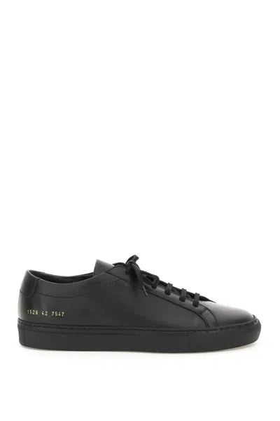 Common Projects Original Achilles Low Sneakers In Nero