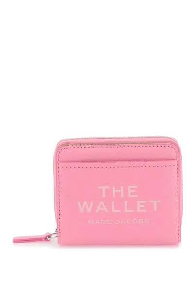 Marc Jacobs The Leather Mini Compact Wallet In Rosa