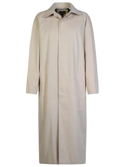 Apc A.p.c. Long Trench Coat In Ivory