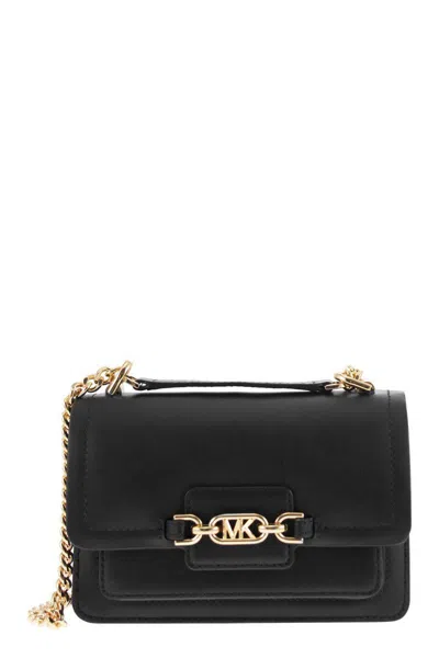 Michael Kors Designer Handbags Heather Extra-small Shoulder Bag In Noir