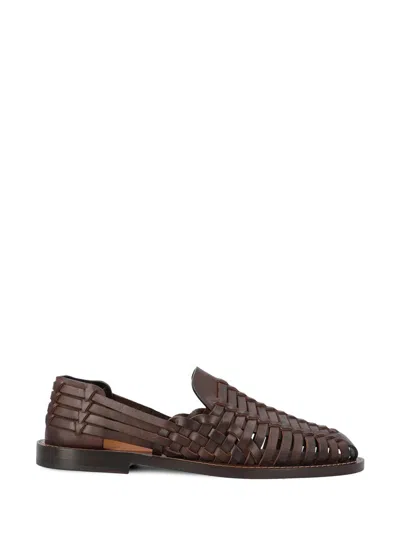 Brunello Cucinelli Sandals In Dark Brown