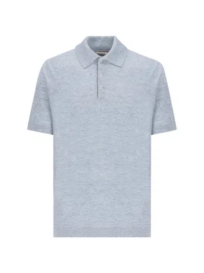 Brunello Cucinelli T-shirt And Polo In Heavenly