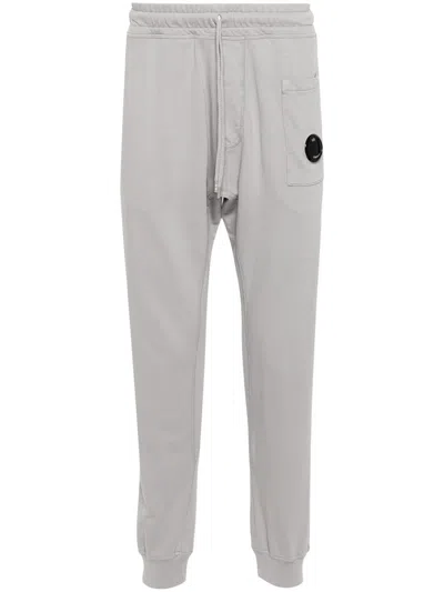 C.p. Company Light Fleece Utility Sweatpants Clothing In Grey