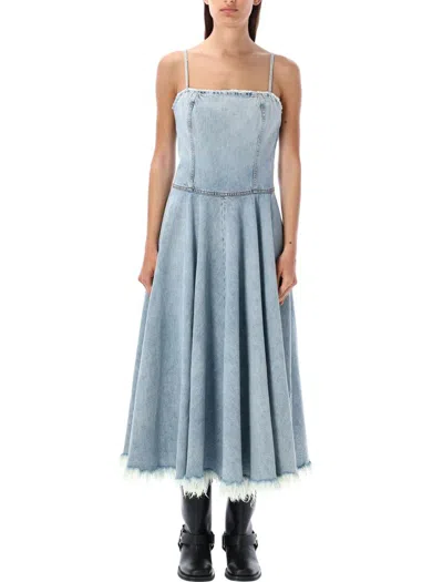 Haikure Dottie Denim Midi Dress In Stromboli Blue