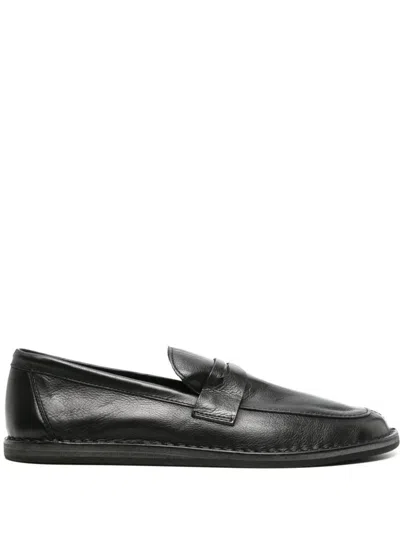 The Row Loafers In Blk Black