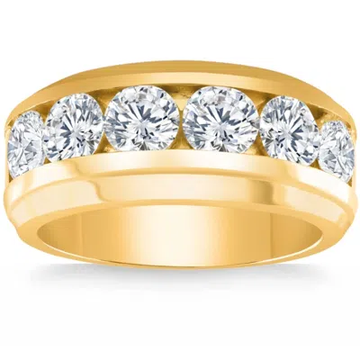 Pompeii3 4ct Men's Diamond Ring In 10k Gold Lab Grown In Multi