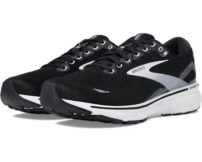 Brooks Men's Ghost 15 Running Shoes ( D Width ) In Black/blackened Pearl/white In Multi