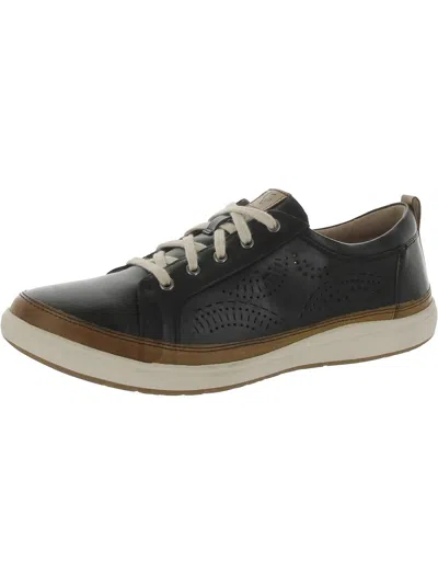 Cobb Hill Womens Leather Casual And Fashion Sneakers In Black