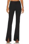 Frame Le High Flare Split Front Trousers In Multi
