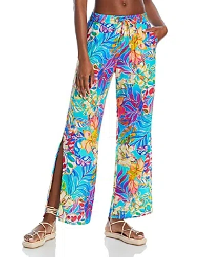 Johnny Was Women's Helena Floral Straight-leg Trousers In Neutral