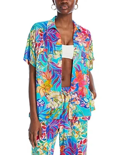 Johnny Was Women's Helena Floral Camp Shirt