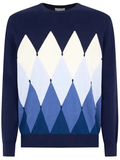 Ballantyne Neck Pullover Clothing In Blue