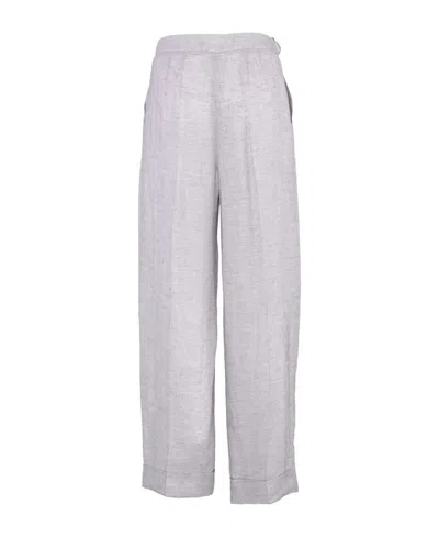 Emporio Armani Trousers In Grey