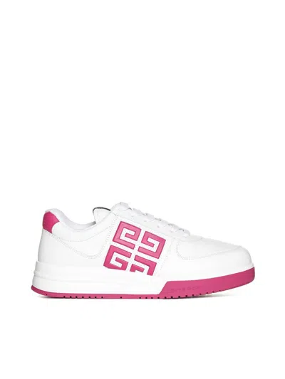 Givenchy Sneakers In White Fuchsia