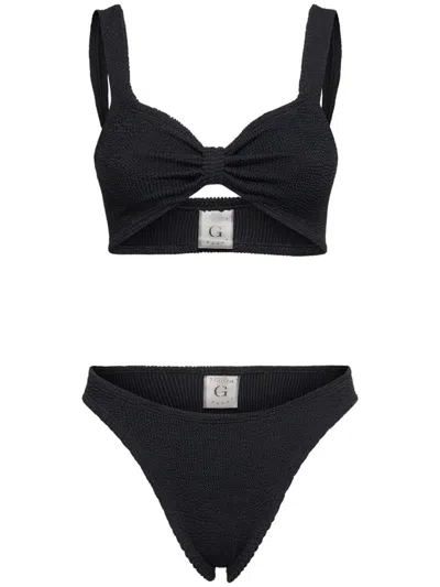Hunza G Bonnie Bikini Set In 黑色
