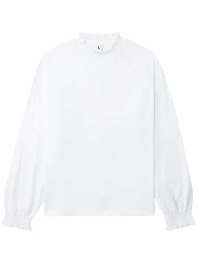 Random Identities Ls T-shirt With Bra Logo Clothing In 1 White