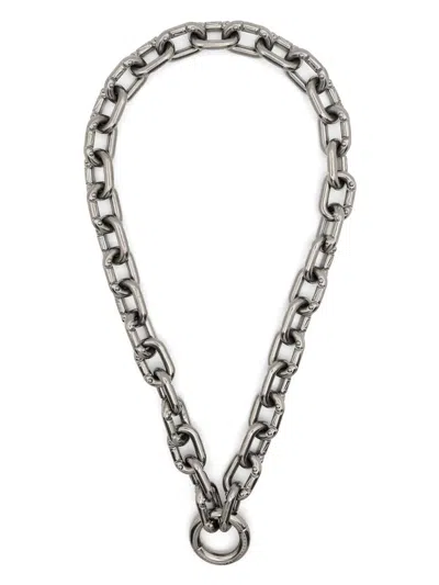 Random Identities Prince Albert Chain Necklace In 1 Steel