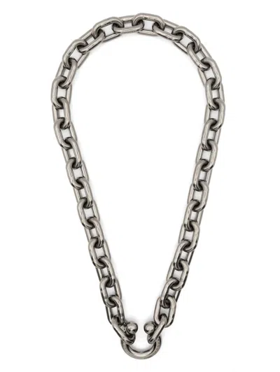 Random Identities Prince Albert Chain Necklace In 1 Steel