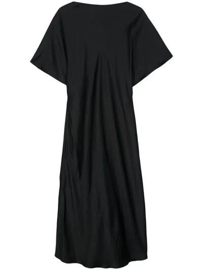 Rohe Róhe Fluid Satin Dress Clothing In 138 Noir