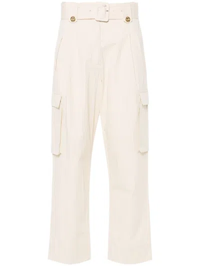 Twinset Parchment Pants Clothing In Nude & Neutrals