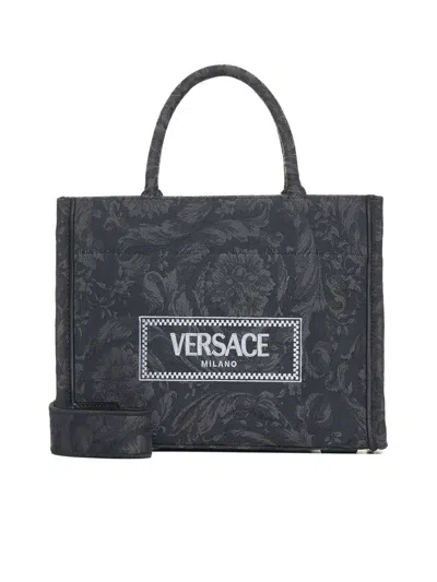Versace Bags In Black+black--gold