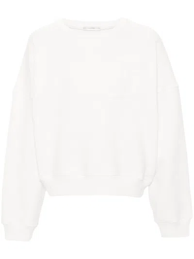 The Row Troy Jersey Sweatshirt In Weiss