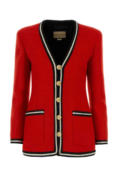 Gucci Jackets And Waistcoats In Red