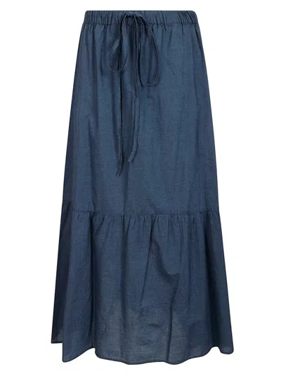 Aspesi High Waisted Skirt In Blue
