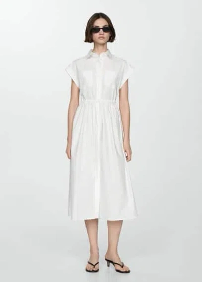 Mango Dressing Gown In Blanc