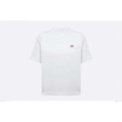 Dickies Oakport Cotton Crew-neck T-shirt In White