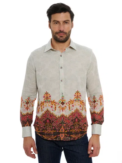 Robert Graham Limited Edition The Crown Jewel Long Sleeve Button Down Shirt In White