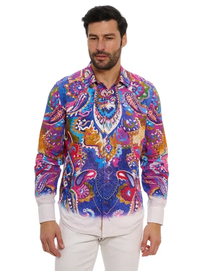 Robert Graham Limited Edition Bead My Guest Long Sleeve Button Down Shirt In Multi