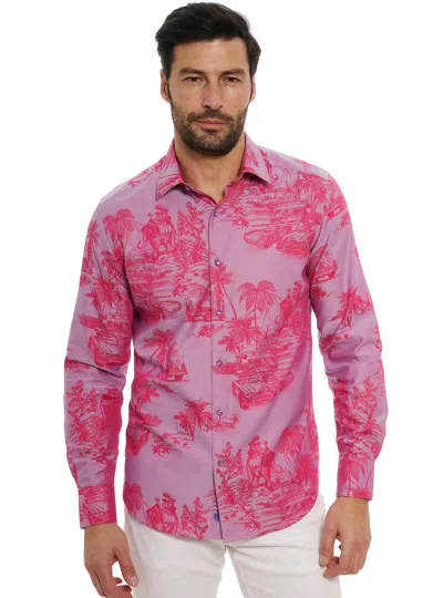 Robert Graham Limited Edition Endless Dreams Long Sleeve Button Down Shirt Big In Pink