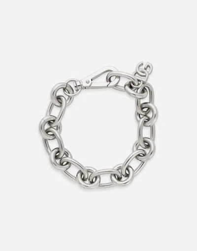 Dolce & Gabbana Maxi-link Bracelet In シルバー
