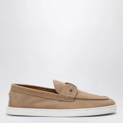 Christian Louboutin Lionne-coloured Chambeliboat Boat Shoes In Brown