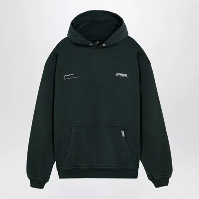 Represent Forest Hoodie With Logo In Green