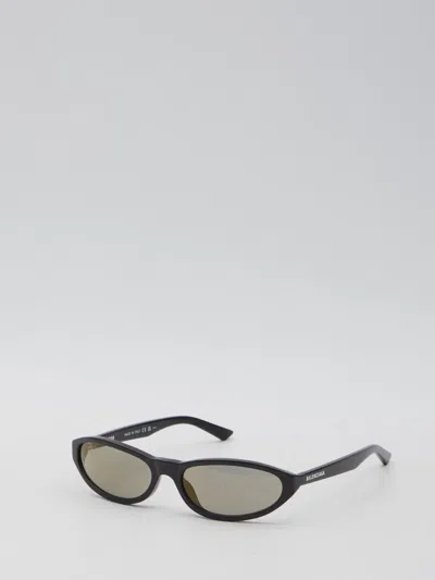 Balenciaga Neo Round Sunglasses In Black