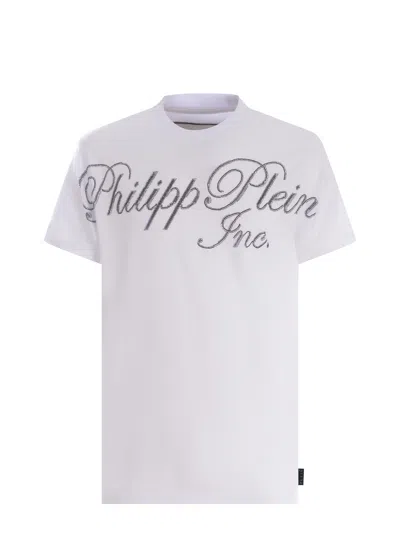 Philipp Plein White T-shirt With Crystals  Tm