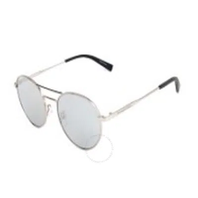 Ermenegildo Zegna Aviator Frame Sunglasses In Silver