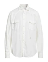 Jacob Cohёn Man Denim Shirt Off White Size Xl Cotton