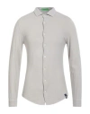Drumohr Man Shirt Light Grey Size M Cotton