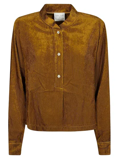 Forte Forte Buttoned Sleeved Shirt In Beige