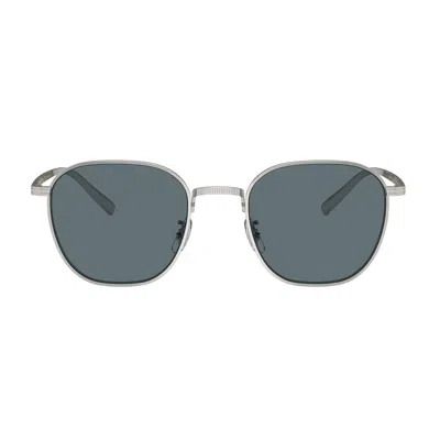 Oliver Peoples Womens Silver Ov1329st Rynn Square-frame Titanium Sunglasses In Argento