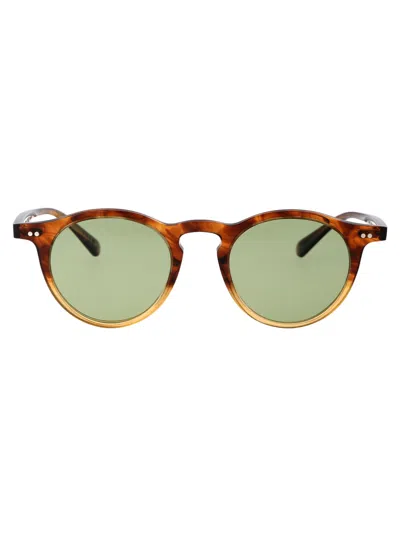 Oliver Peoples Op-13 Round-frame Sunglasses In Green C